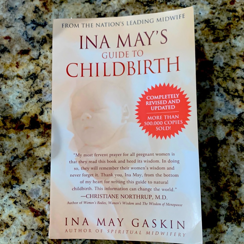 Two paperback books for pregnancy/childbirth and breastfeeding.